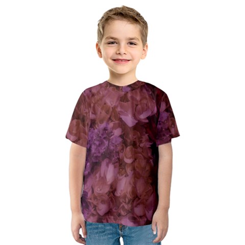 Pink Hydrangeas Kids  Sport Mesh Tee by okhismakingart