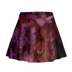 Pink Hydrangeas Mini Flare Skirt by okhismakingart