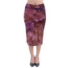 Pink Hydrangeas Midi Pencil Skirt by okhismakingart