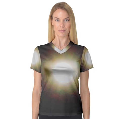 Bright Star Version Two V-neck Sport Mesh Tee by okhismakingart