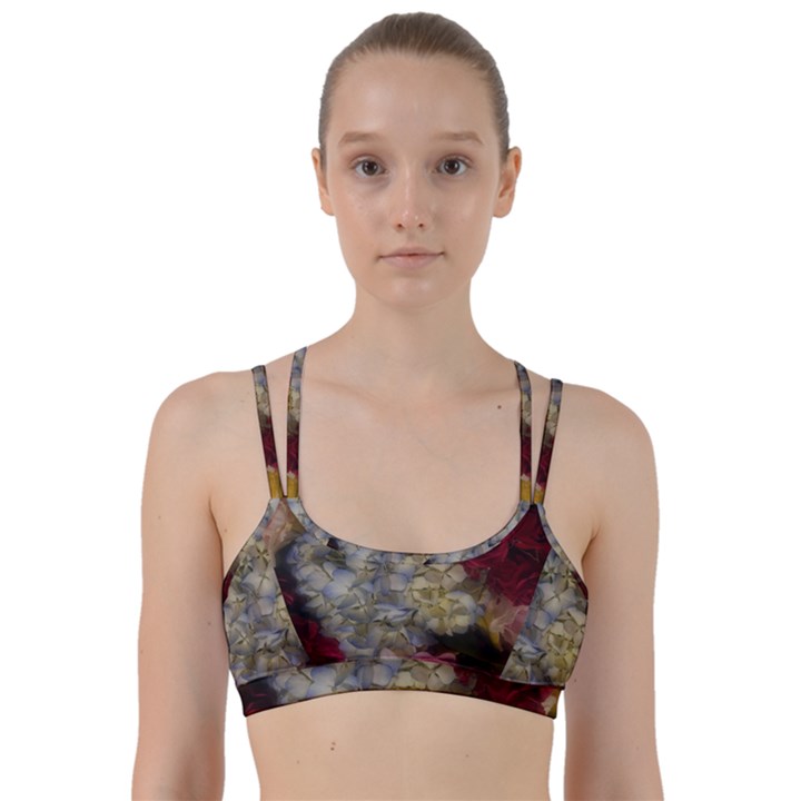 Hydrangea Arrangement II Line Them Up Sports Bra