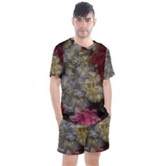 Hydrangea Arrangement Ii Men s Mesh Tee And Shorts Set