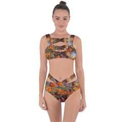 Rainbow Fossil Bandaged Up Bikini Set  by okhismakingart