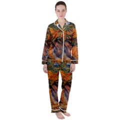 Rainbow Fossil Satin Long Sleeve Pyjamas Set