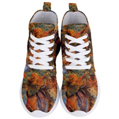 Rainbow Fossil Women s Lightweight High Top Sneakers by okhismakingart