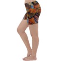 Rainbow Fossil Lightweight Velour Yoga Shorts View2