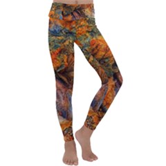 Rainbow Fossil Kids  Lightweight Velour Classic Yoga Leggings