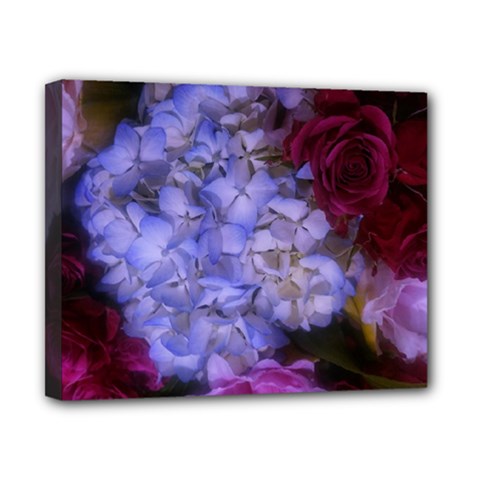 Hydrangea Arrangement Ii (blue Tint) Canvas 10  X 8  (stretched) by okhismakingart