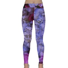 Hydrangea Arrangement Ii (blue Tint) Classic Yoga Leggings by okhismakingart