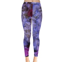 Hydrangea Arrangement Ii (blue Tint) Inside Out Leggings