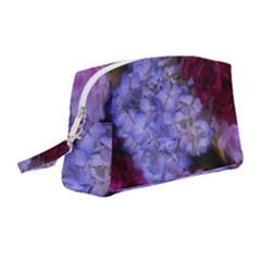 Hydrangea Arrangement Ii (blue Tint) Wristlet Pouch Bag (medium)