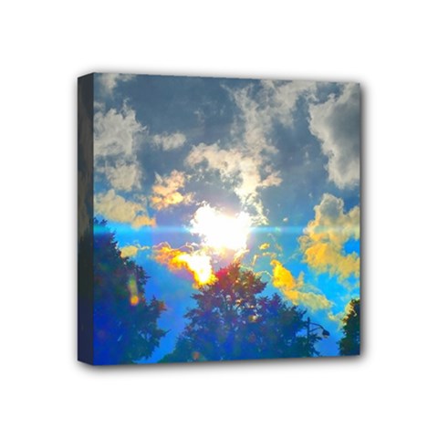 Broken Sky Mini Canvas 4  X 4  (stretched) by okhismakingart