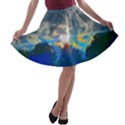 Broken Sky A-line Skater Skirt View1