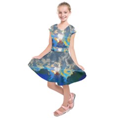 Broken Sky Kids  Short Sleeve Dress by okhismakingart