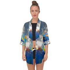 Broken Sky Open Front Chiffon Kimono