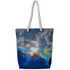 Broken Sky Full Print Rope Handle Tote (small) by okhismakingart