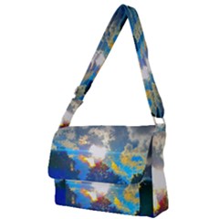 Broken Sky Full Print Messenger Bag