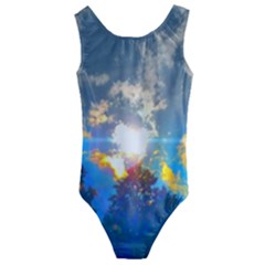 Broken Sky Kids  Cut-out Back One Piece Swimsuit by okhismakingart