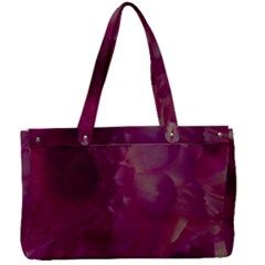 Pink Highlighted Flowers Canvas Work Bag