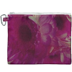 Pink Highlighted Flowers Canvas Cosmetic Bag (xxxl) by okhismakingart