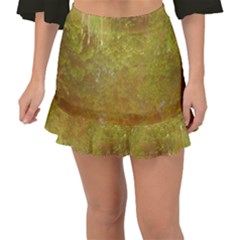 Lake Reflection Fishtail Mini Chiffon Skirt