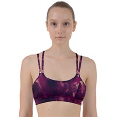 Purple Highlighted Flowers Line Them Up Sports Bra by okhismakingart