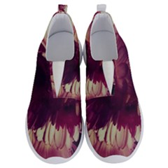 Purple Highlighted Flowers No Lace Lightweight Shoes