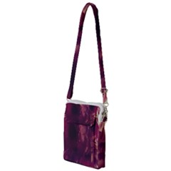 Purple Highlighted Flowers Multi Function Travel Bag