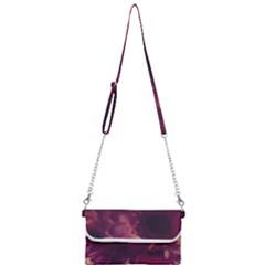 Purple Highlighted Flowers Mini Crossbody Handbag by okhismakingart