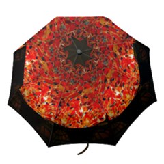 Glowing Stained Glass Lamp Folding Umbrellas by okhismakingart