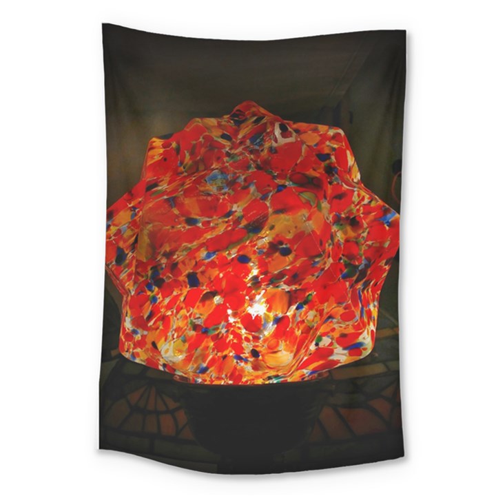 Glowing Stained Glass Lamp Large Tapestry