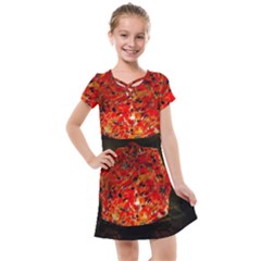 Glowing Stained Glass Lamp Kids  Cross Web Dress