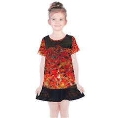 Glowing Stained Glass Lamp Kids  Simple Cotton Dress