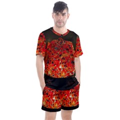 Glowing Stained Glass Lamp Men s Mesh Tee And Shorts Set