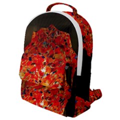 Glowing Stained Glass Lamp Flap Pocket Backpack (small)