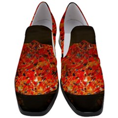 Glowing Stained Glass Lamp Slip On Heel Loafers by okhismakingart