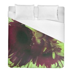 Green Glowing Flower Duvet Cover (full/ Double Size) by okhismakingart