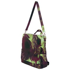 Green Glowing Flower Crossbody Backpack