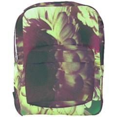 Green Glowing Flower Full Print Backpack by okhismakingart