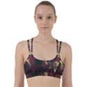 Green Glowing Flower Line Them Up Sports Bra View1