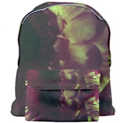 Green Glowing Flower Giant Full Print Backpack by okhismakingart