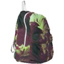 Green Glowing Flower Foldable Lightweight Backpack View3