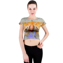 Moth And Chicory Crew Neck Crop Top by okhismakingart