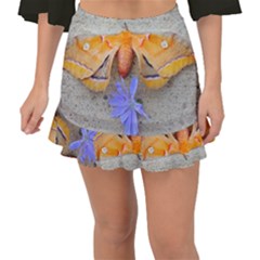 Moth And Chicory Fishtail Mini Chiffon Skirt