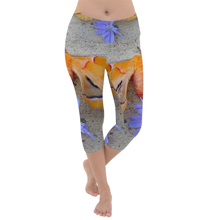 Moth and Chicory Lightweight Velour Capri Yoga Leggings