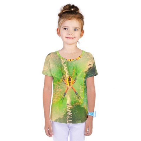 Orb Spider Kids  One Piece Tee by okhismakingart