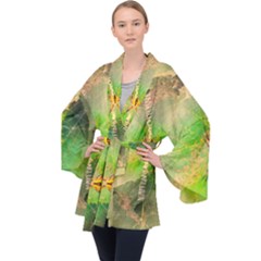 Orb Spider Velvet Kimono Robe