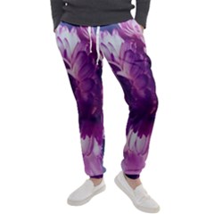 Blue Glowing Flowers Men s Jogger Sweatpants