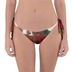 Red Weeds Reversible Bikini Bottom by okhismakingart