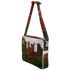 Red Weeds Cross Body Office Bag